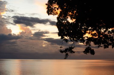 Deniz ve gökyüzü güzel doğa.