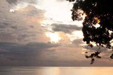 Deniz ve gökyüzü güzel doğa.