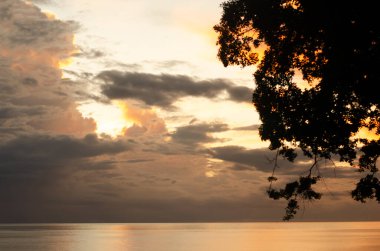 Deniz ve gökyüzü güzel doğa.