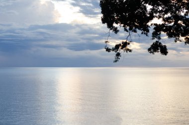 Deniz ve gökyüzü güzel doğa.
