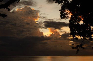 Deniz ve gökyüzü güzel doğa.