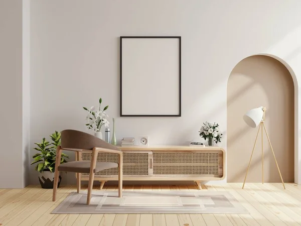 의자와 스칸디나비아 스타일 렌더링 — 스톡 사진