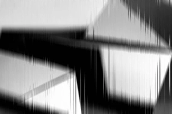 黒と白のグリッチを持つぼやけた構造抽象 — ストック写真