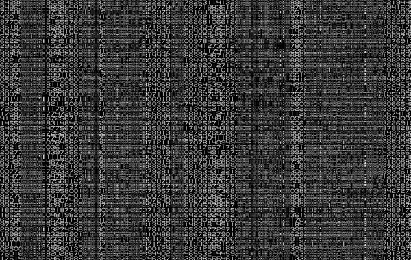 Números Código Datos Abstractos Pantalla Distorsionada —  Fotos de Stock