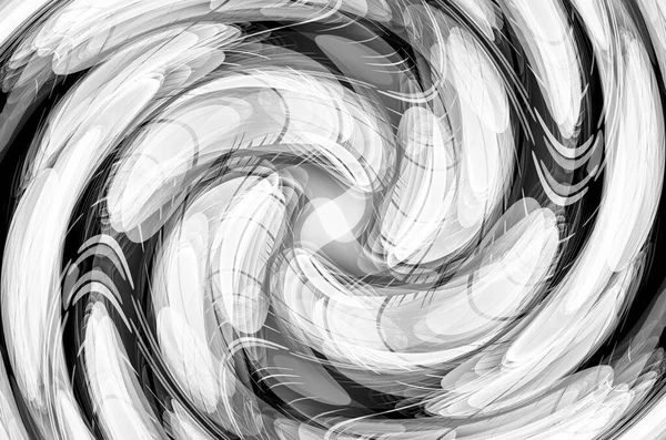 Анотація Вихрового Кружляння Чорно Білому — стокове фото