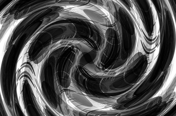 Абстрактний Вихровий Джакузі Чорно Білому — стокове фото