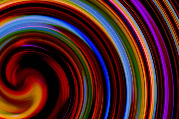 鮮やかな多色で渦巻く渦の抽象 — ストック写真