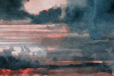 Küresel ısınma sahnesi. Ateş ve duman soyut.