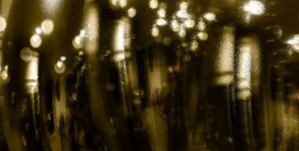 Reflejos Reflejados Las Luces Habitación Banner Abstracto Cromado — Foto de Stock
