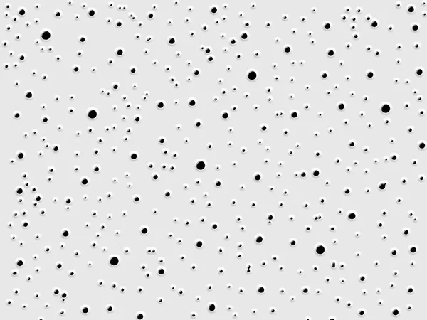 A white surface with raised black spots close-up in 3D illustration