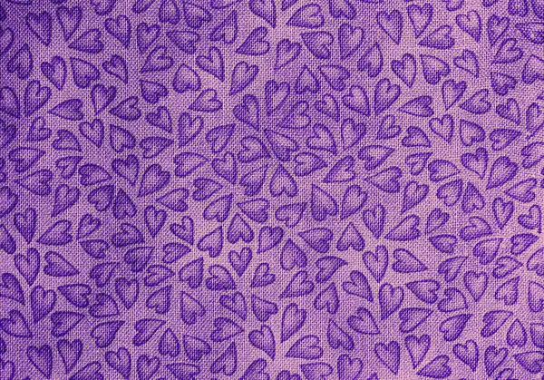 A purple heart pattern material in close
