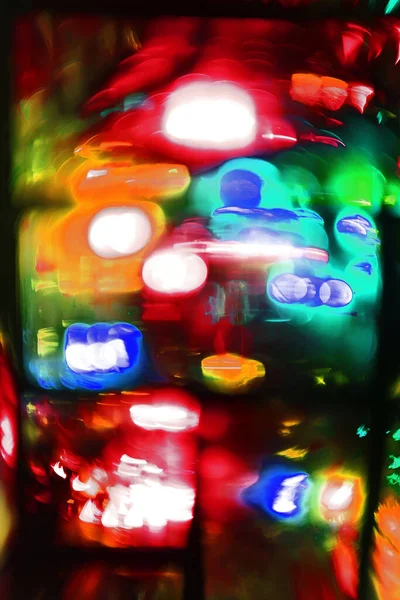 Multicolored lights bokeh abstract fun party background