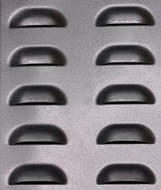 Mikrodalga fırın hava akışı menfezleri yakın planda