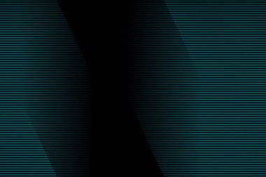 Gölge efektli siyah bir arkaplanda mavi tarama çizgileri deseni