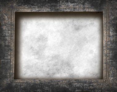 3 boyutlu resimde boş bir grungy resim çerçevesi