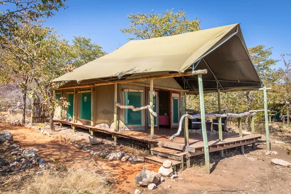 纳米比亚Ongava私营野生动物保护区帐篷营地 — 图库照片