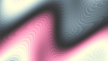 Soyut dijital fraktal model. Yatay arkaplan ve görünüm oranı 16: 9. Psikedelik dalgalı doku.