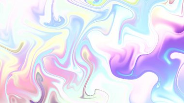 Soyut dijital fraktal model. Yatay arkaplan ve görünüm oranı 16: 9. Psikedelik dalgalı doku.