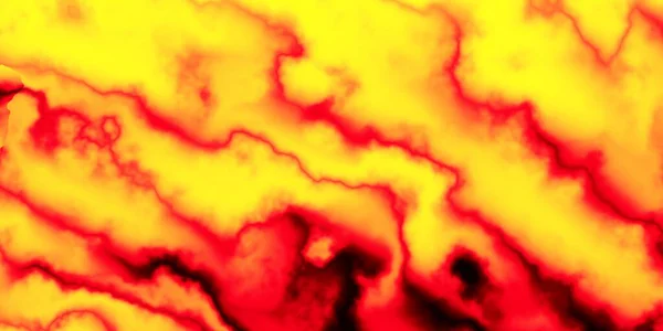 Абстрактный Цифровой Фрактальный Рисунок Горизонтальный Фон Любого Дизайна Волнистый Оранжевый — стоковое фото