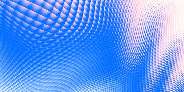Abstraktes Digitales Fraktalmuster Horizontaler Hintergrund Für Jedes Design Blaue Wellen — Stockfoto