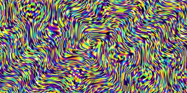 Абстрактный Цифровой Фрактальный Рисунок Горизонтальный Фон Любого Дизайна Абстрактное Пикселированное — стоковое фото