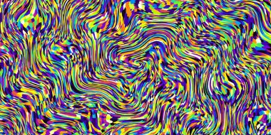 Soyut dijital fraktal model. Her tasarım için yatay arkaplan. Pikselleştirilmiş resmi özetle