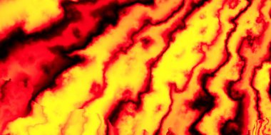 Soyut dijital fraktal model. Her tasarım için yatay arkaplan. Dalgalı turuncu arkaplan