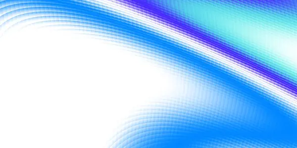 Abstrakt Digitalt Fraktalmønster Horisontal Bakgrunn Enhver Utforming Blå Bølger Hvit – stockfoto