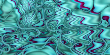 Herhangi bir tasarım için soyut yatay arkaplan. Görünüm oranı 1: 2. Özgün soyut fon. Mavi dalgalı resim