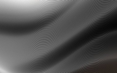 Soyut dijital fraktal model. Her tasarım için yatay arkaplan. Dalgalı ince çizgiler