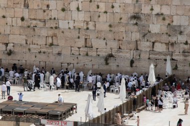 Kudüs 'teki Ağlama Duvarı veya Batı Duvarı: 22 Nisan 2022.