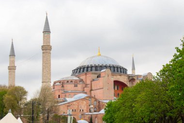 İstanbul 'daki Meşhur Ayasofya Camisi - Türkiye