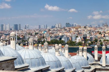 Süleyman Camii 'nden İstanbul' un manzarası.