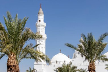 Medine 'deki Quba Camii. Al-Madinah Al-Munawwarah
