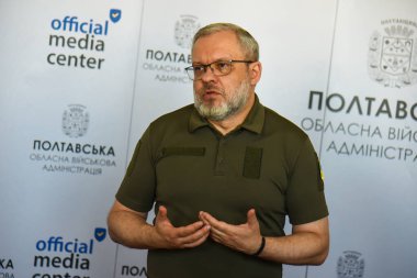 Poltava, Ukrayna - 10 Ağustos 2023: Ukrayna Enerji Bakanı Alman Galuşçenko 