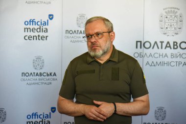 Poltava, Ukrayna - 10 Ağustos 2023: Ukrayna Enerji Bakanı Alman Galuşçenko 
