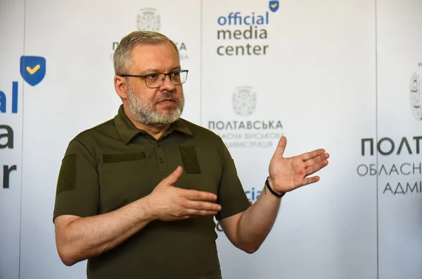 Poltava, Ukrayna - 10 Ağustos 2023: Ukrayna Enerji Bakanı Alman Galuşçenko 