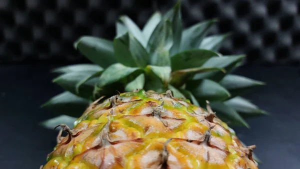 Tekstura Skóry Ananasa Kopiować Miejsca Pojęcie Piękna Diety Strzelać Makro — Zdjęcie stockowe