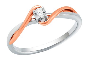 Değerli taşlı altın yüzük