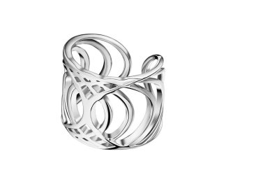 Değerli taşlı altın yüzük