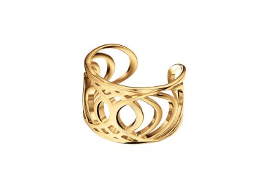 Değerli taşlı altın yüzük