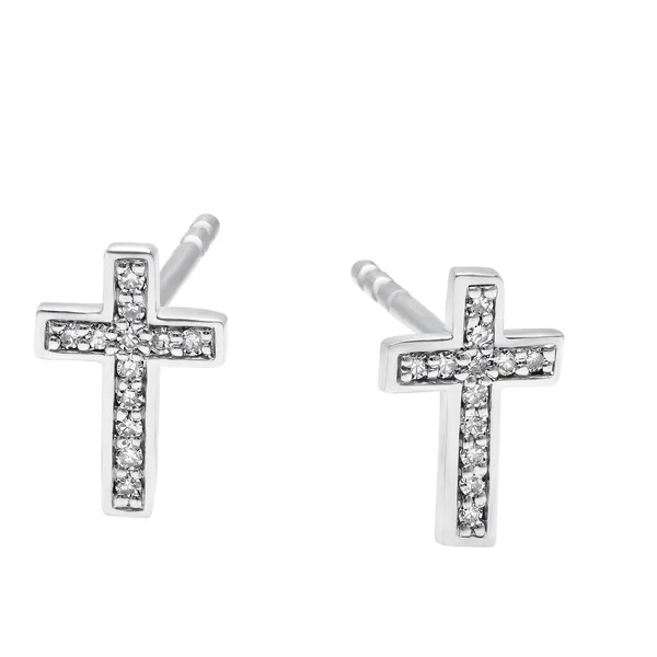 değerli taşlar ile altın küpe