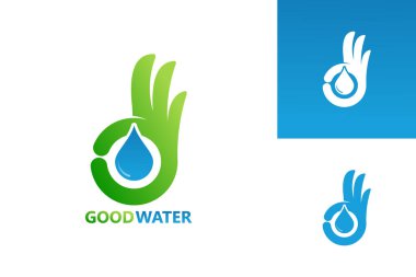 Good Water Logo Template Design Vector, Emblem, Design Concept, Creative Symbol, Icon