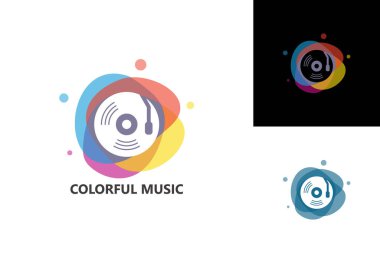 Colorful Music Logo Template Design Vector, Emblem, Design Concept, Creative Symbol, Icon