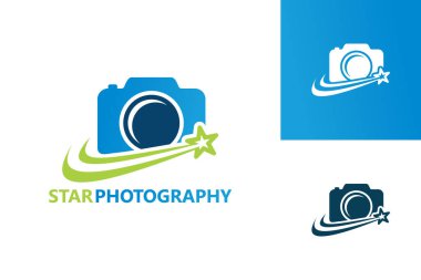 Star Photography Logo Template Design Vector, Emblem, Design Concept, Creative Symbol, Icon
