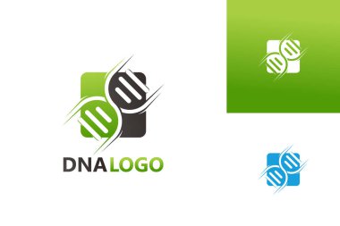 DNA Logo Template Design Vector, Emblem, Design Concept, Creative Symbol, Icon