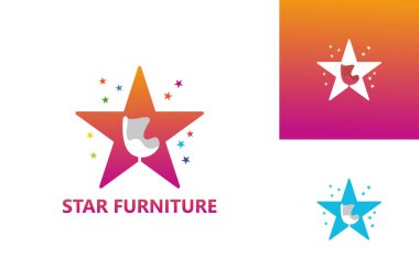 Star Furniture Logo Template Design Vector, Emblem, Design Concept, Creative Symbol, Icon