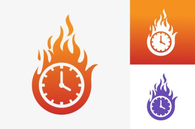 Hot Time Logo Template Design Vector, Emblem, Design Concept, Creative Symbol, Icon