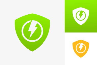 Power Shield Logo Template Design Vector, Emblem, Design Concept, Creative Symbol, Icon