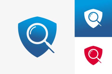 Search Shield Logo Template Design Vector, Emblem, Design Concept, Creative Symbol, Icon